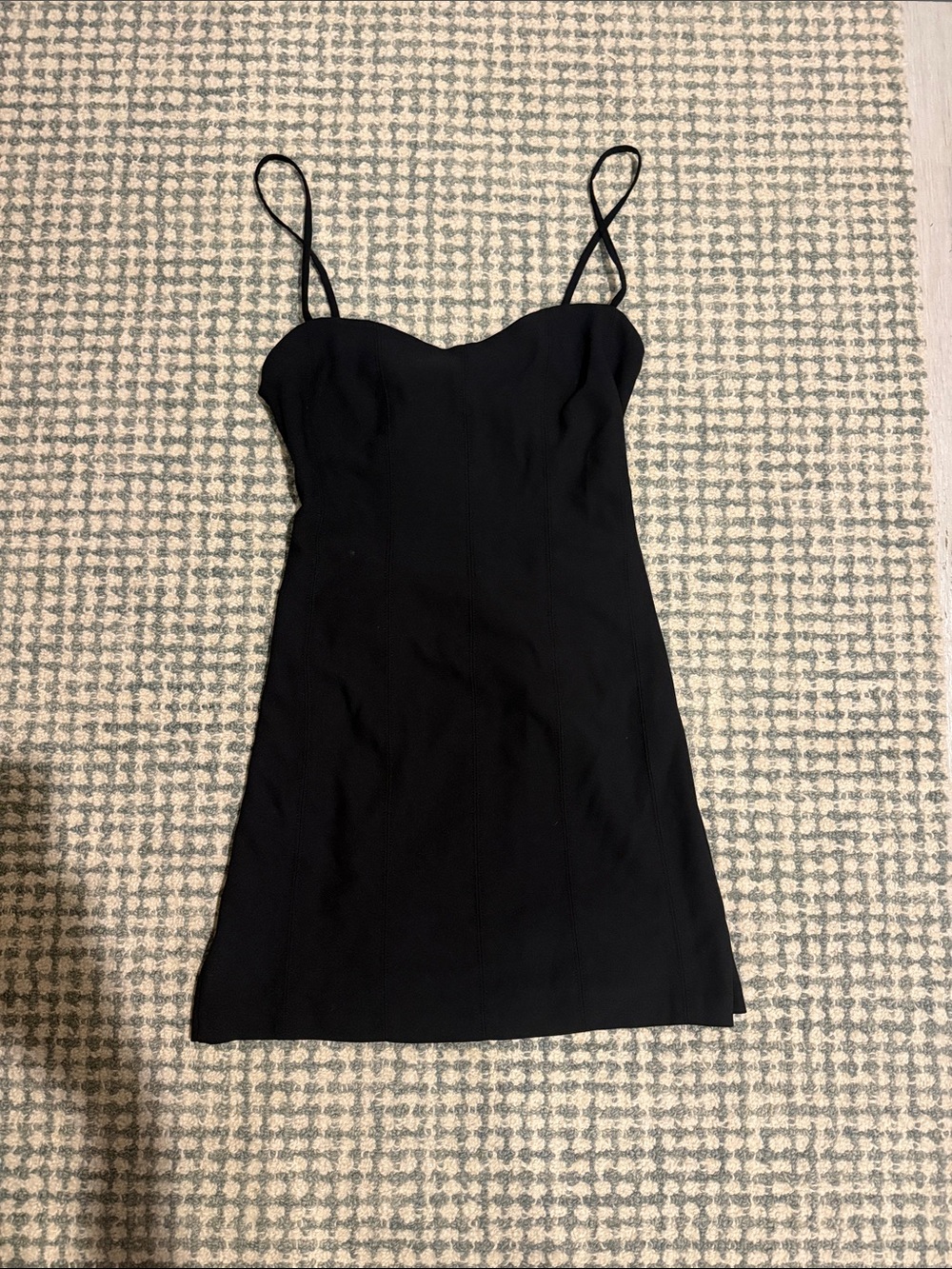 Abercrombie & Fitch Black Spaghetti-Strap Mini Dress